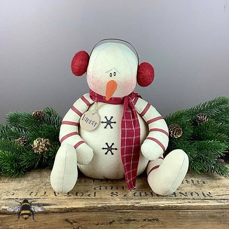 Honey and Me Christmas Tanner 25th Anniversary Limited Edition Snowman - The Primitive Pineapple Collection