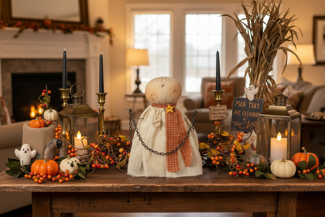 Honey and Me Halloween Gunner the Ghost - The Primitive Pineapple Collection