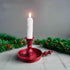 Primitive Handcrafted USA 8.5" Moving Flame Remote Red Scrooge Candlestick - The Primitive Pineapple Collection
