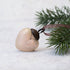 Christmas Handmade 1” Crackle Alba White Heart Ornaments 6 pc Set - The Primitive Pineapple Collection