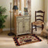 Primitive/Farmhouse Flower Basket Hooked Rug - 24" X 36" - The Primitive Pineapple Collection