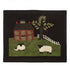 Colonial Primitive Green Pastures Saltbox Home Pennant Wall Hanger 16"H - The Primitive Pineapple Collection