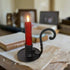 Primitive Handcrafted USA 7" Ruby Red Moving Flame Welcome Lamp - The Primitive Pineapple Collection