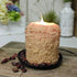Primitive Country Handcrafted Electric Hearth Nutmeg and Cream Candle 5" x 4’5" - The Primitive Pineapple Collection