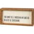 Summer Beach Cottage I Need In My Life Inset Box Sign - The Primitive Pineapple Collection