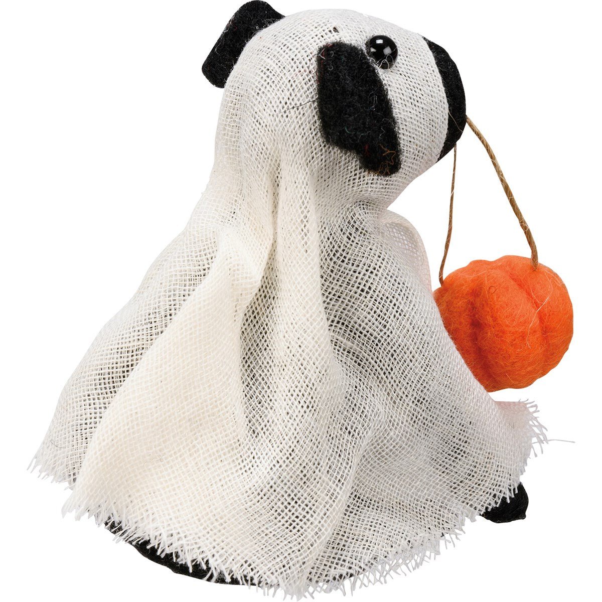 Primitive Country Halloween Felt Ghost Dog Ornament Ornament - The Primitive Pineapple Collection