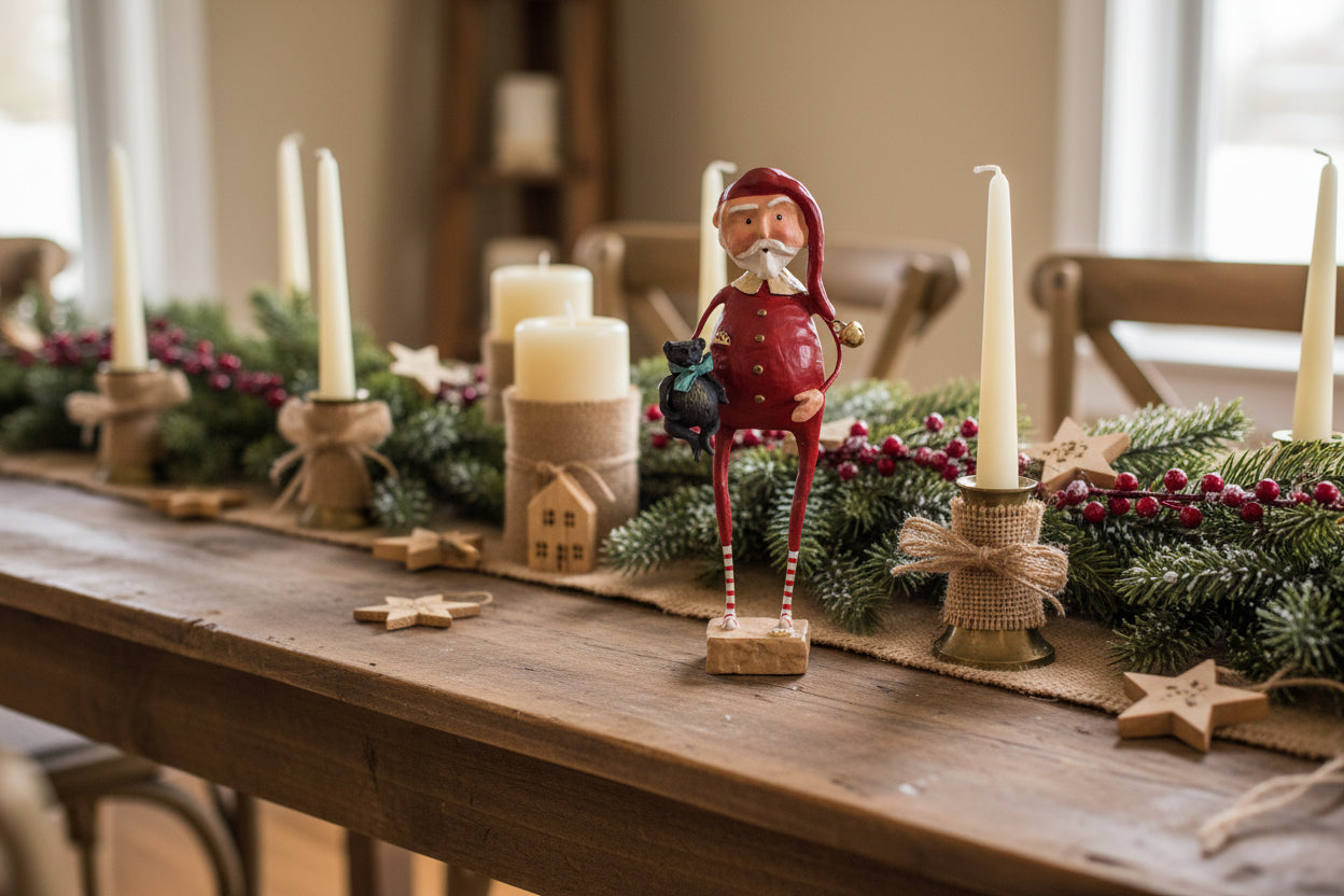 Esc and Company Christmas Sleepytime Santa 11157 Lori Mitchell - The Primitive Pineapple Collection