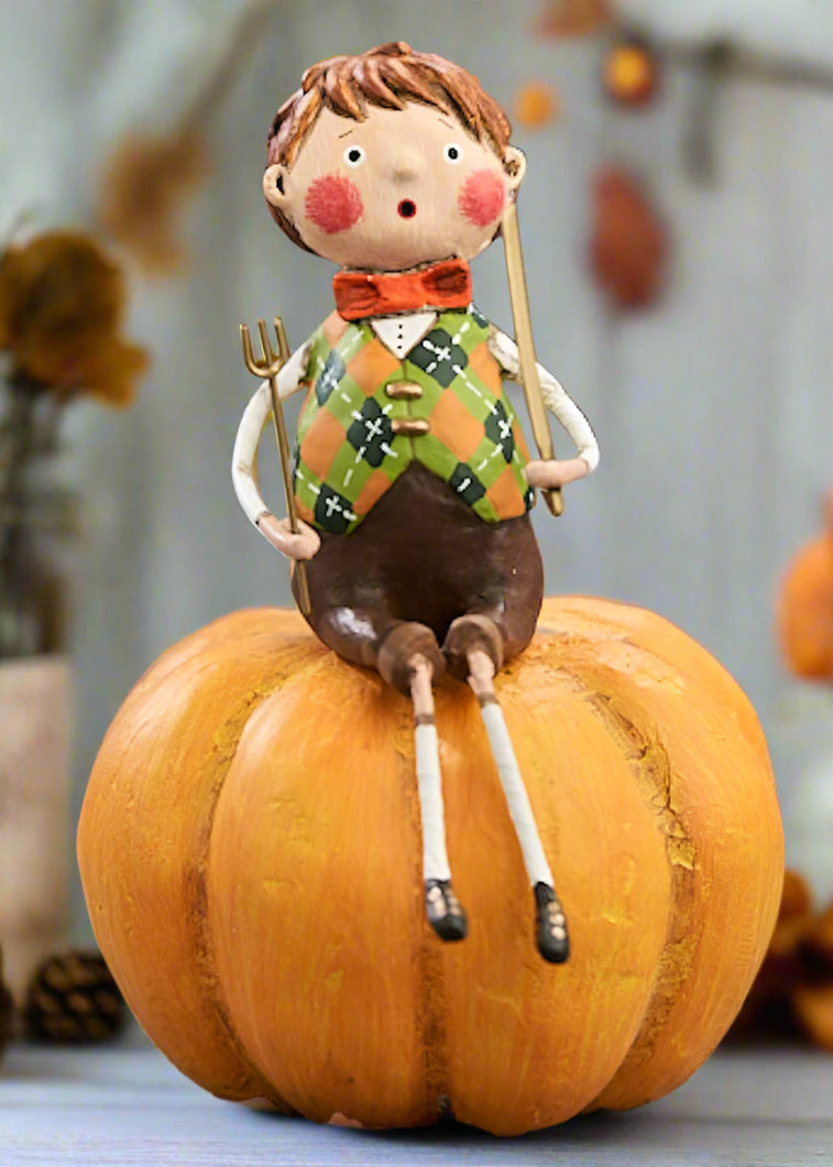 ESC and Company Lori Mitchell Thanksgiving Peter Pumpkin Eater - 11165 - The Primitive Pineapple Collection