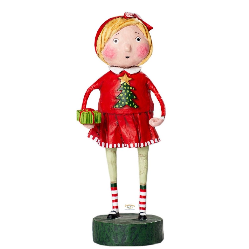 ESC and Company Christmas Lori Mitchell Gift Exchange Girl 11173 - The Primitive Pineapple Collection