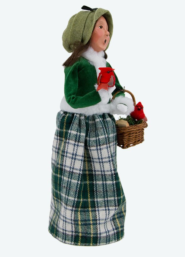 Byers Choice Carolers Christmas Family w/ Cardinals Woman 111W - The Primitive Pineapple Collection