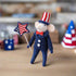 Primitive Patriotic Felt Mouse Uncle Sam Felt Ornament with Flag Star - The Primitive Pineapple Collection