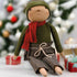 Primitive Country Christmas Frank Snowman Doll Plaid Pants - The Primitive Pineapple Collection