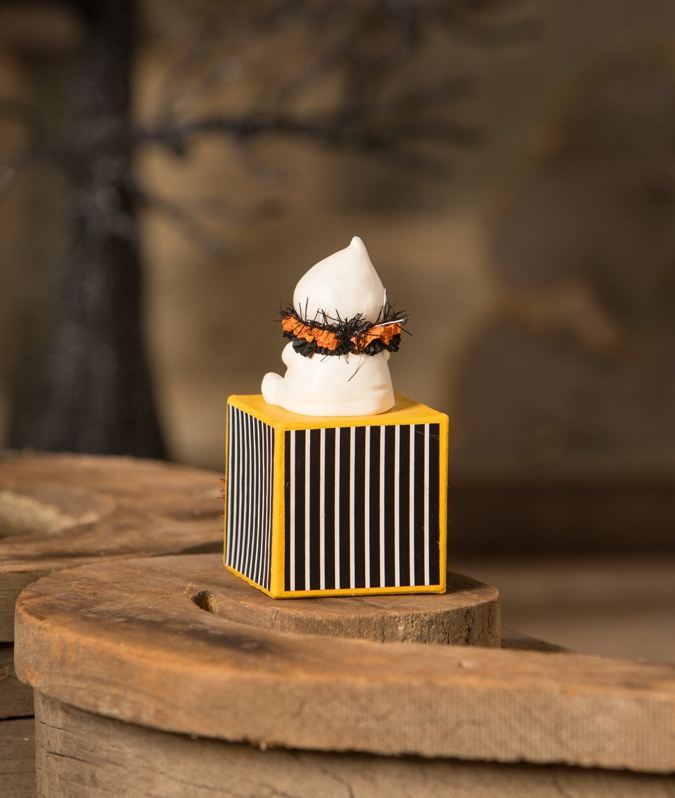 Bethany Lowe Halloween Boo on Block MA3076 - The Primitive Pineapple Collection