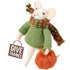 Primitive Country Felt Give Thanks Mouse Ornament - The Primitive Pineapple Collection