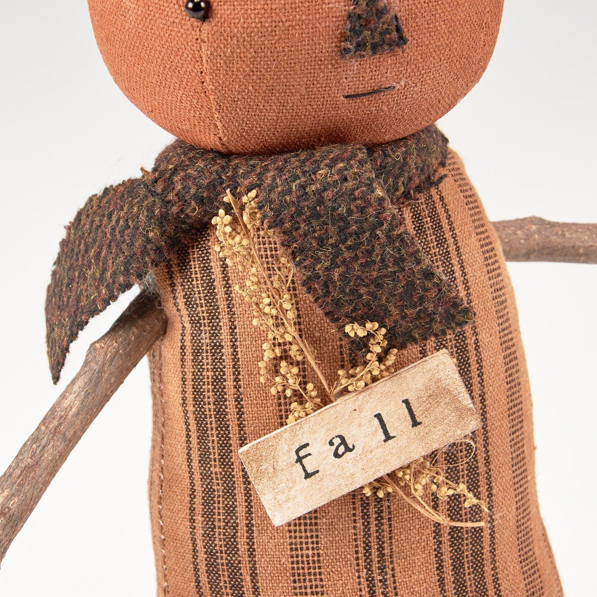 Primitive Country Fall Halloween Gertrude Pumpkin Doll - The Primitive Pineapple Collection