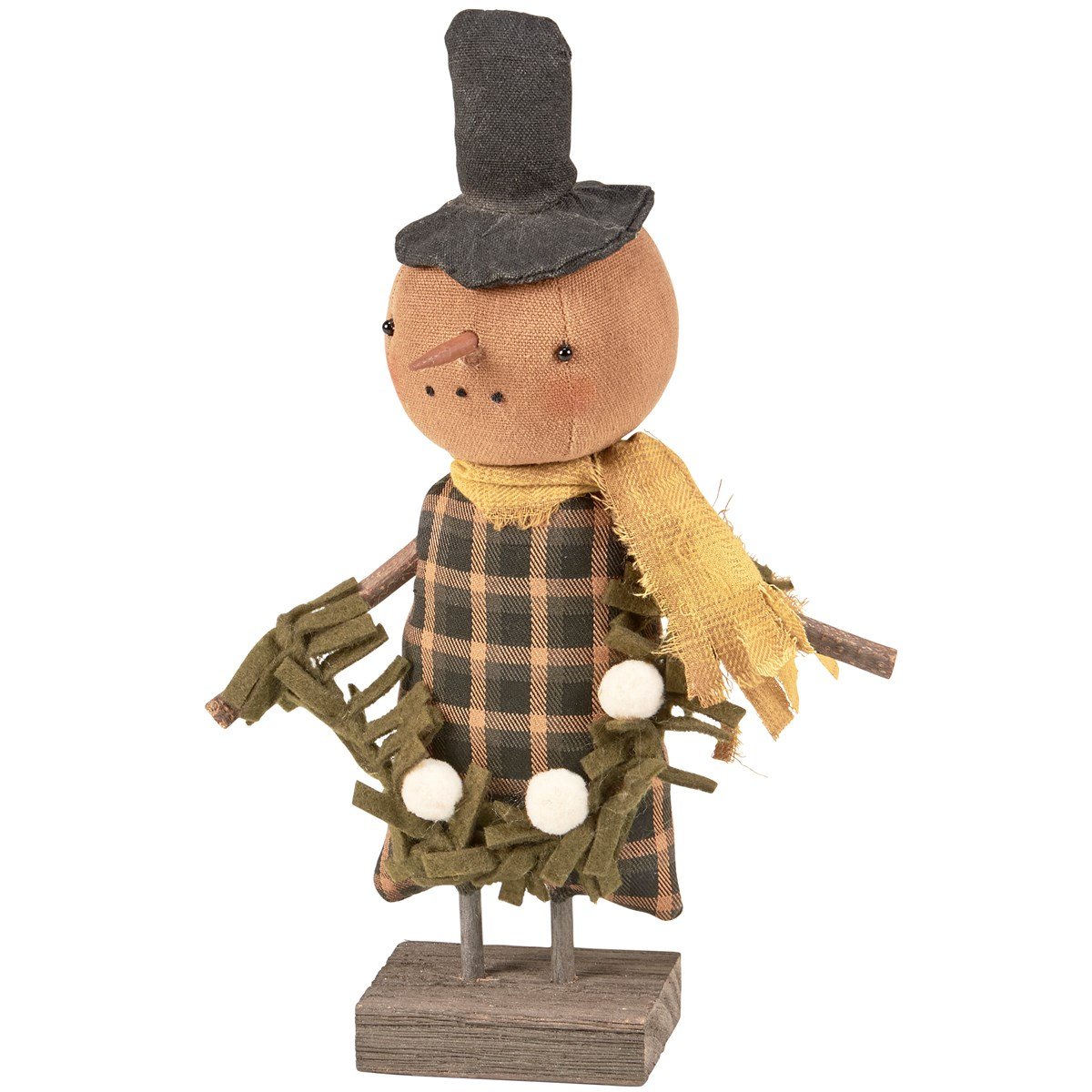 Primitive Country Christmas Cozy Collin Snowman Doll - The Primitive Pineapple Collection
