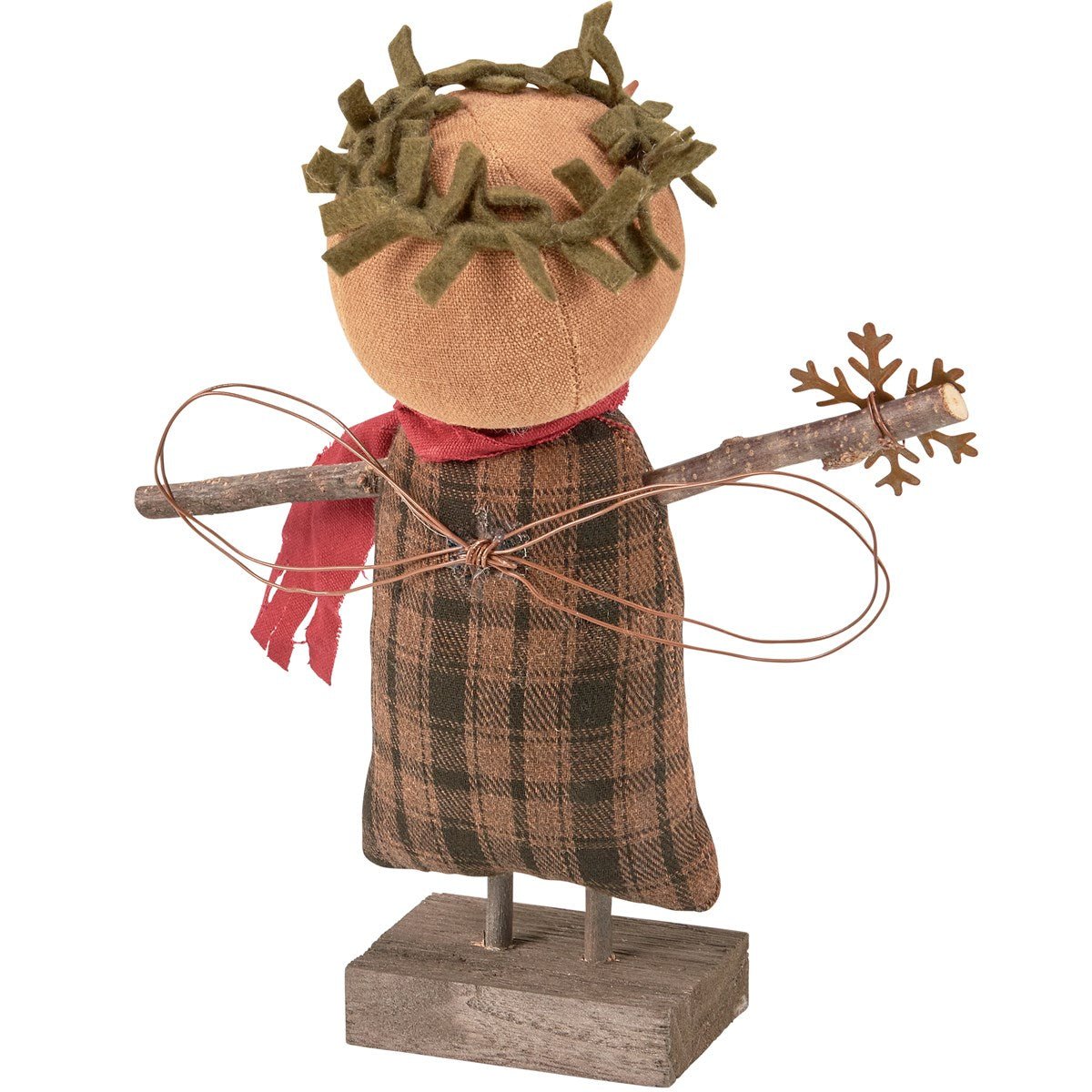 Primitive Country Christmas Angela Snowflake Snowman Doll - The Primitive Pineapple Collection