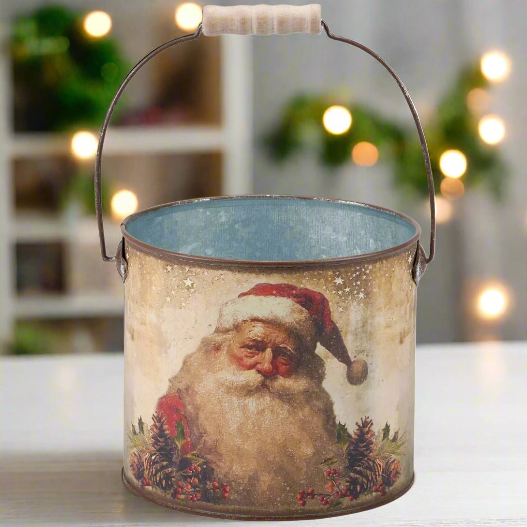 Primitive Christmas Vintage Look Santa&