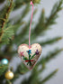 Primitive Handcrafted Spring Easter Felt 2” Heart w/ Spring Flowers Ornament - The Primitive Pineapple Collection