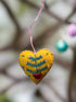 Primitive Handcrafted Spring Easter Felt 2” Heart w/ Easter Tree Ornament - The Primitive Pineapple Collection