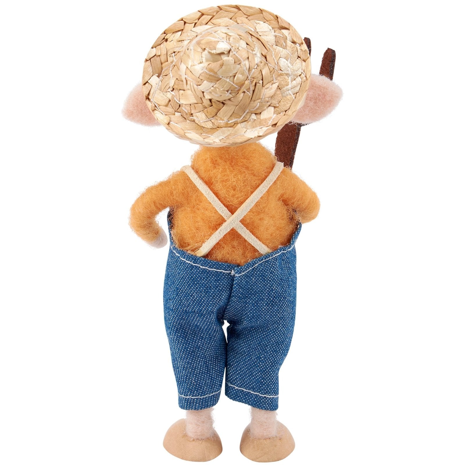 Primitive Farmhouse 6" Felt Pitchfork Pig - The Primitive Pineapple Collection