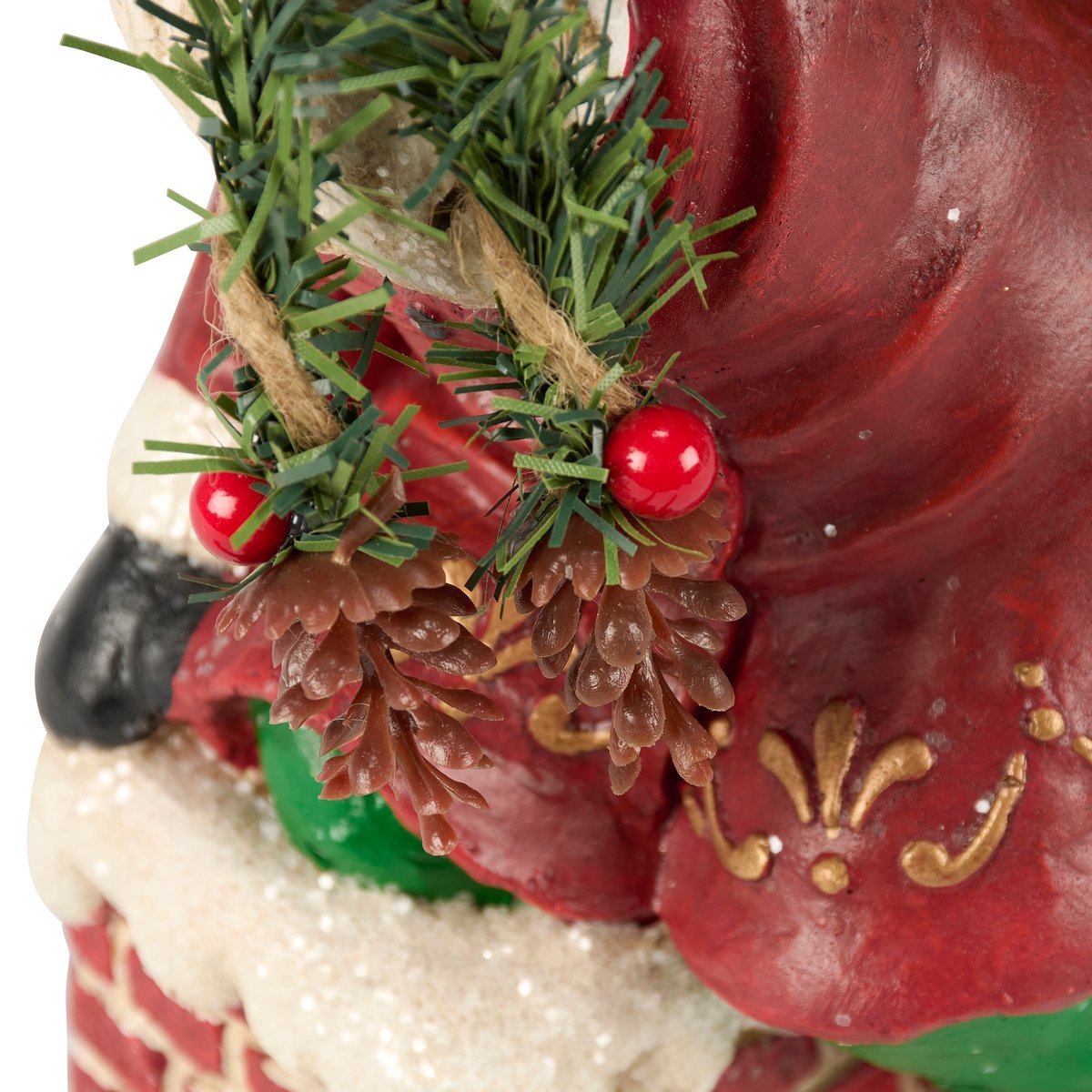 Collectable Christmas 10.5" Christmas Eve Santa Figurine - The Primitive Pineapple Collection
