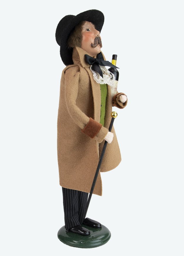 Byers Choice Carolers Colonial Victorian Man w/ Cane and Wine 1238M - The Primitive Pineapple Collection