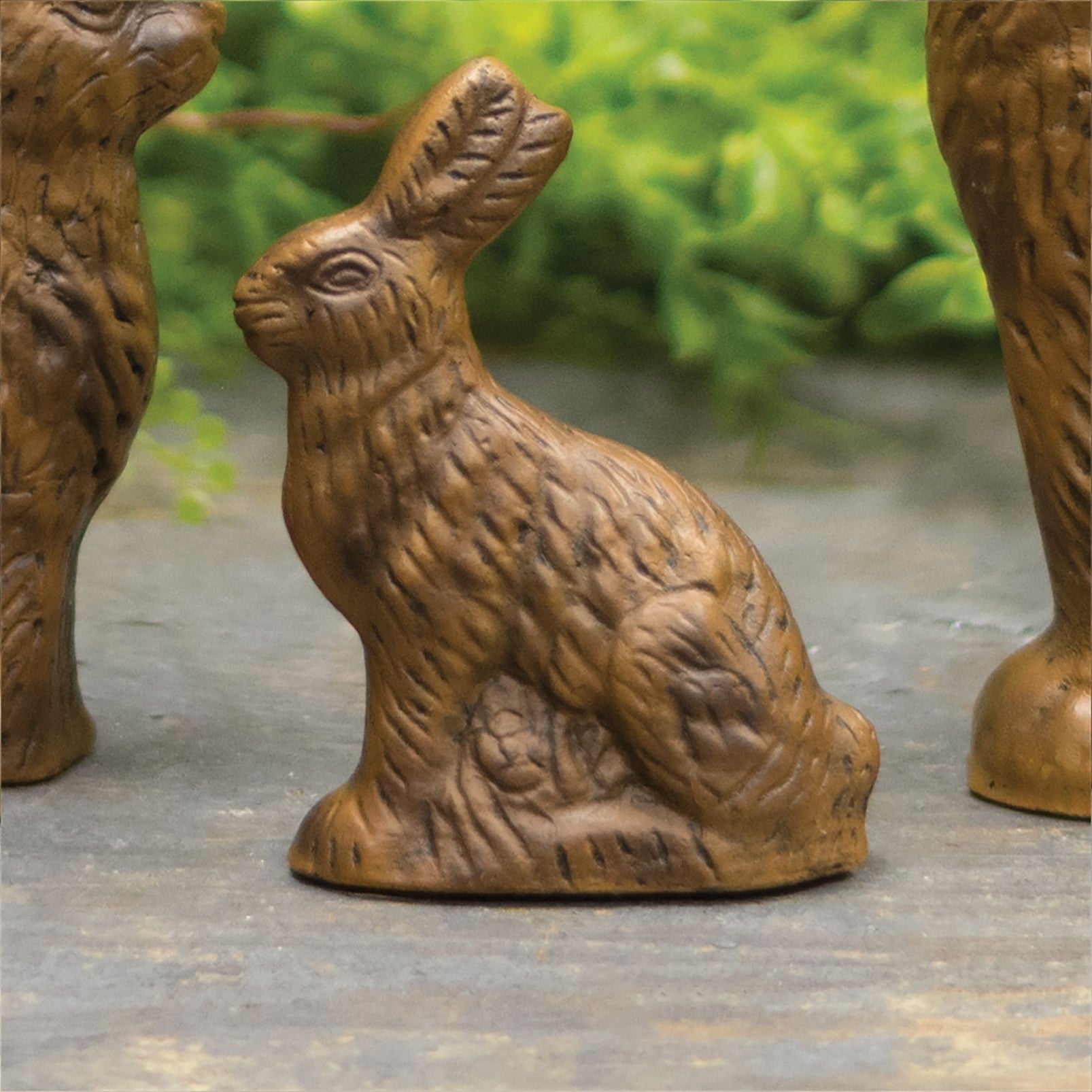 Primitive Spring Easter Resin Chocolate Bunny 3.5"