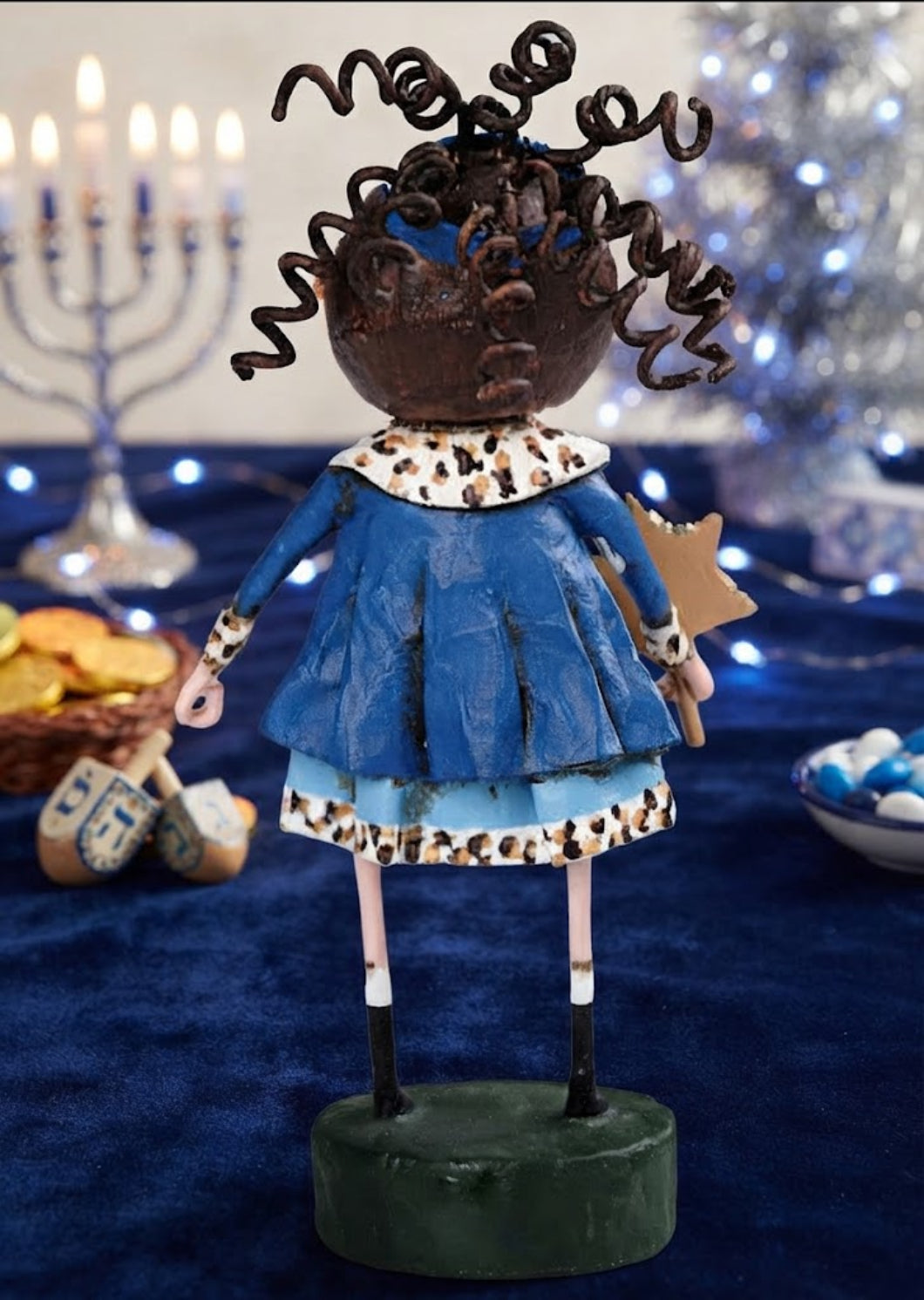 Lori Mitchell Shayna Punim Hanukkah Figurine 14470