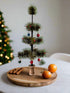 Christmas Bethany Lowe Inspired USA German Goose Feather Tree w/ Red Berries 14" - The Primitive Pineapple Collection