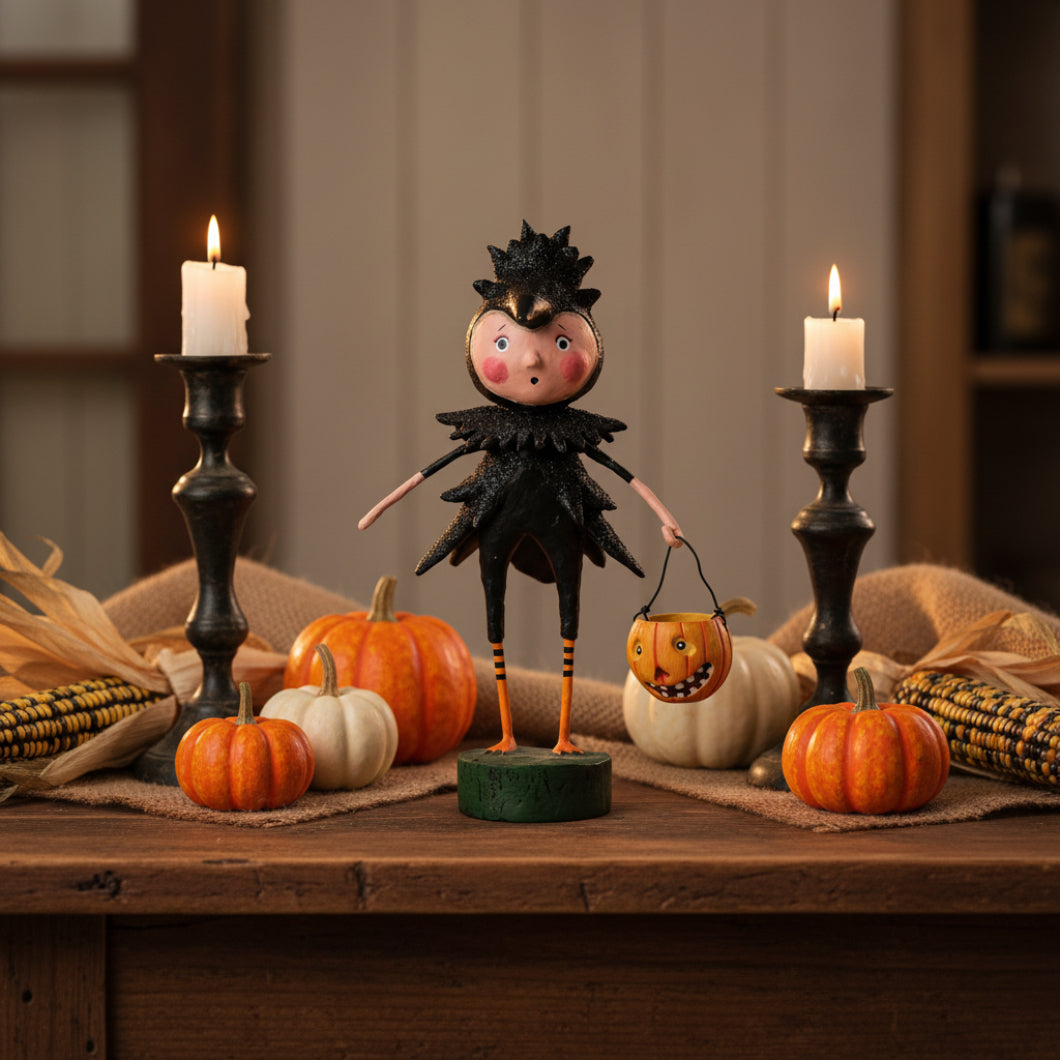 Halloween Folk Art Esc and Company Ravishing Raven Lori Mitchell 15525