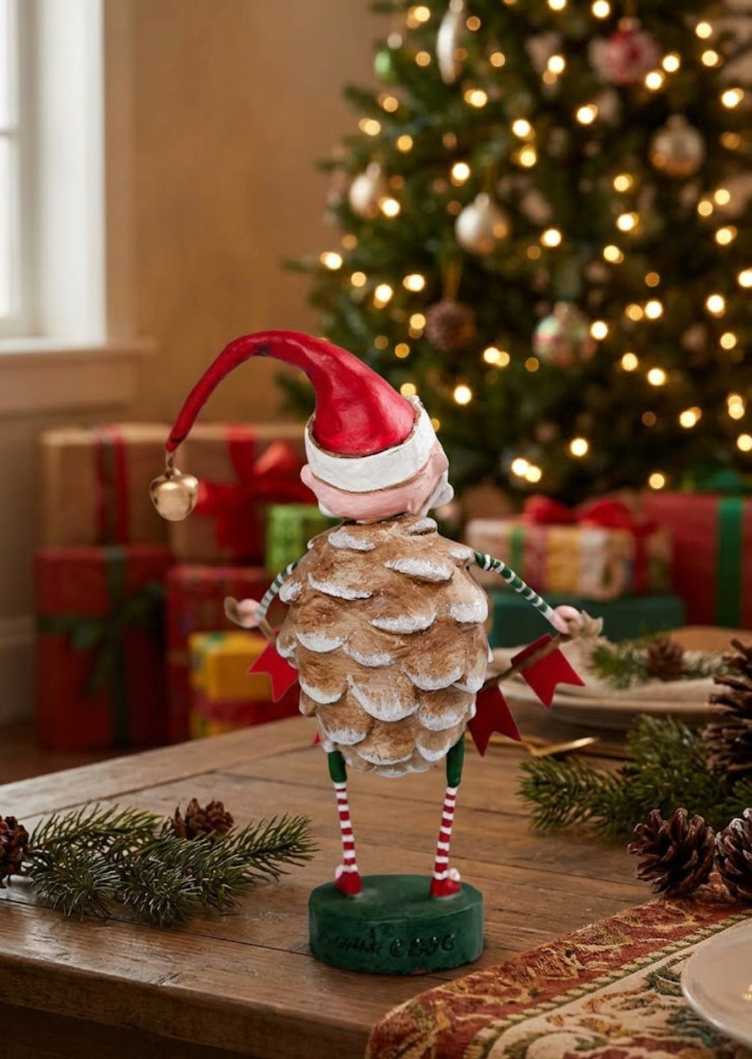 Lori Mitchell Jolly Jingle Santa Figurine | ESC and Company