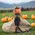 Primitive Folk art Halloween Kermit Pumpkin Doll Joe Spencer 16" - The Primitive Pineapple Collection