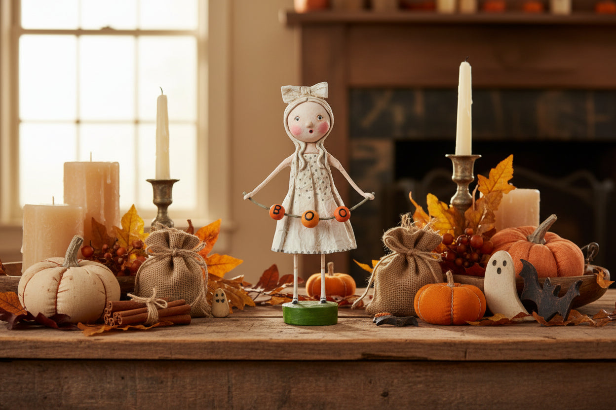 ESC Halloween Ghoulie Girl Lori Mitchell 16717 - The Primitive Pineapple Collection