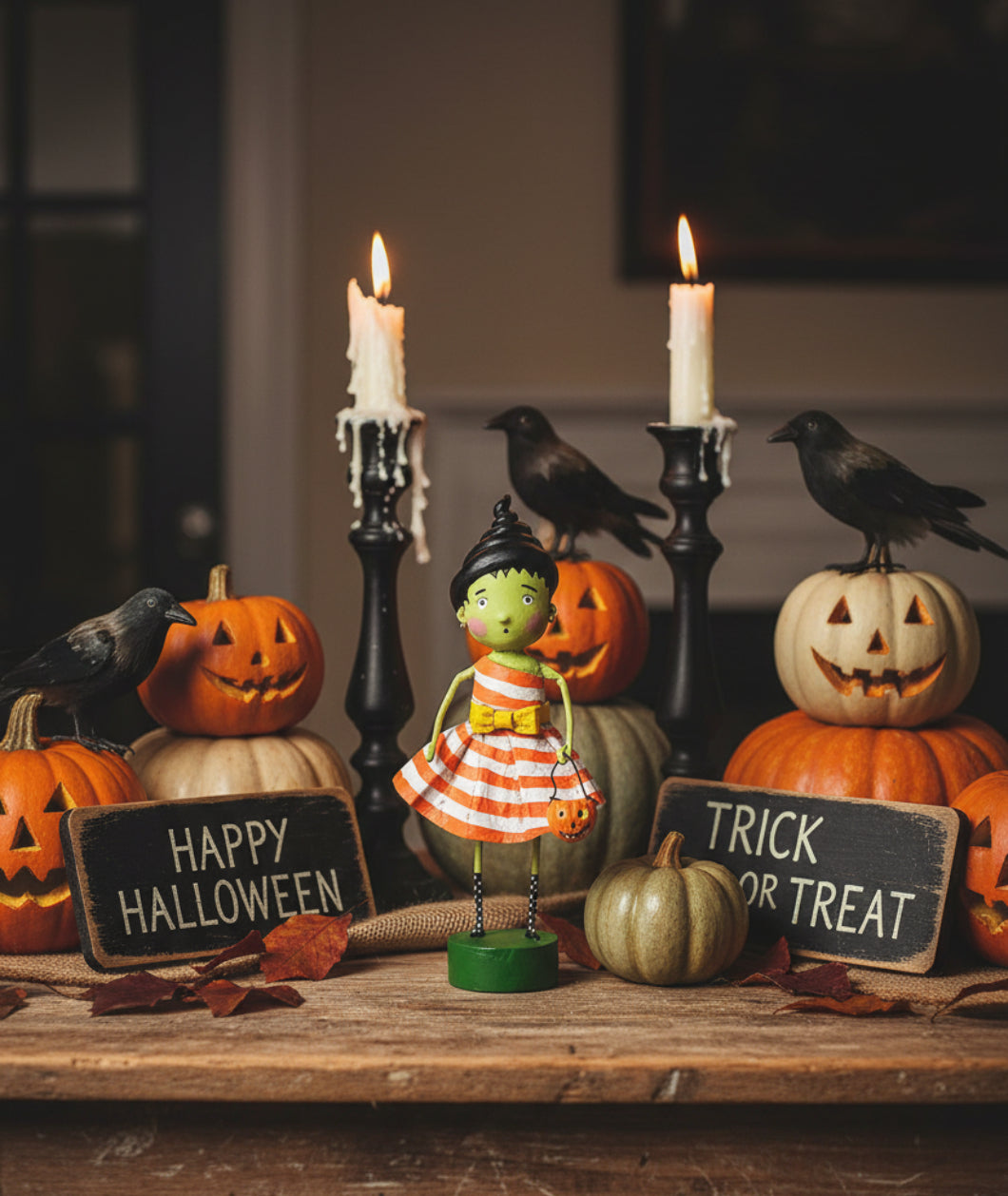 ESC Halloween Susie Stein Lori Mitchell 17275 - The Primitive Pineapple Collection