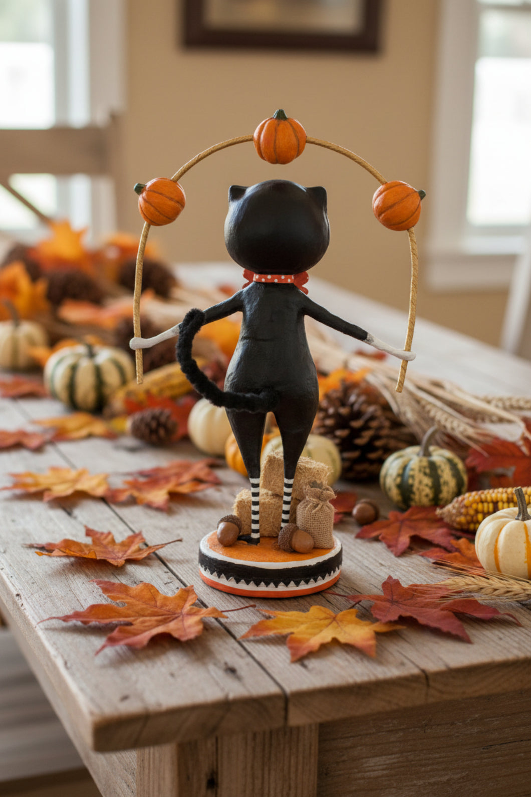 ESC Halloween Toss a Jack Cat Lori Mitchell 17282 - The Primitive Pineapple Collection