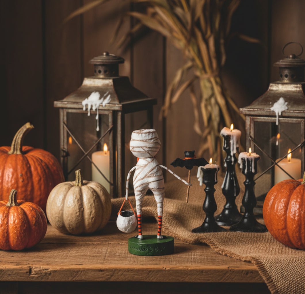 ESC and Company Halloween Mummy Boy By Lori Mitchell 20643 - The Primitive Pineapple Collection