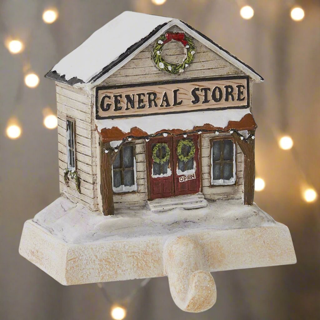 Primitive Christmas General Store Stocking Holder/ Hanger - The Primitive Pineapple Collection