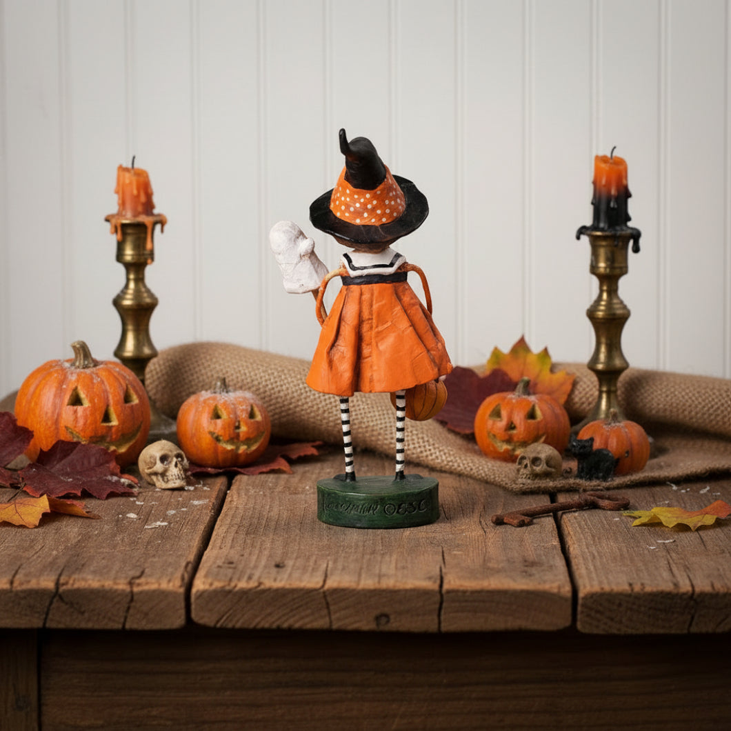 Esc and Company Halloween Precious Pumpkin Lori Mitchell 20645 - The Primitive Pineapple Collection