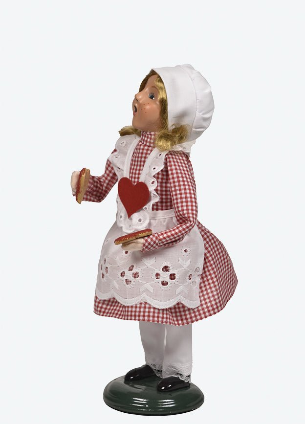 Primitive Colonial Byers Choice Valentine Baking Girl 2252G - The Primitive Pineapple Collection