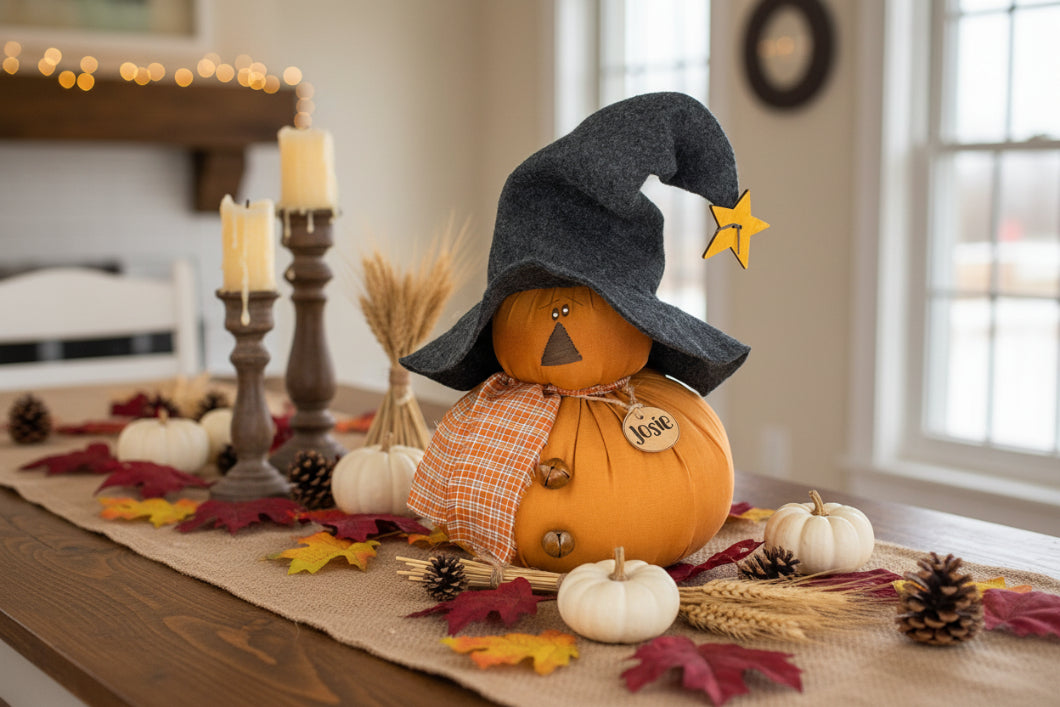 Honey and Me Halloween Josie the Jack - O - Lantern - The Primitive Pineapple Collection