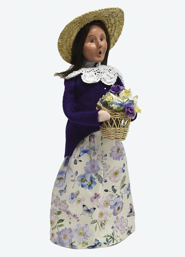 Byers Choice Carolers Woman w/ Flowers 2255 - The Primitive Pineapple Collection