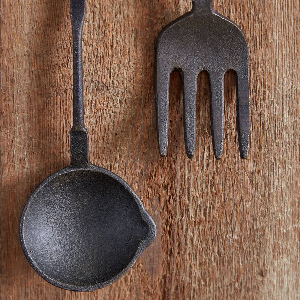 Primitive Colonial 2 pc set Fork/Spoon Utensils - The Primitive Pineapple Collection