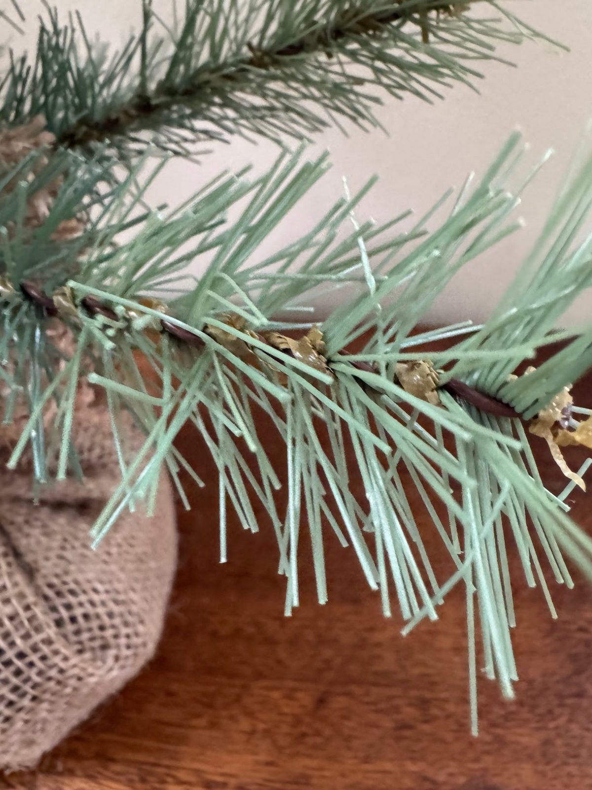 Ragon House Farmhouse Rustic 24" Colonial Pine Tree w/ Burlap Base - The Primitive Pineapple Collection