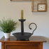 Primitive Farmhouse Black 13" Electric Chamberstick Accent Lamp - The Primitive Pineapple Collection