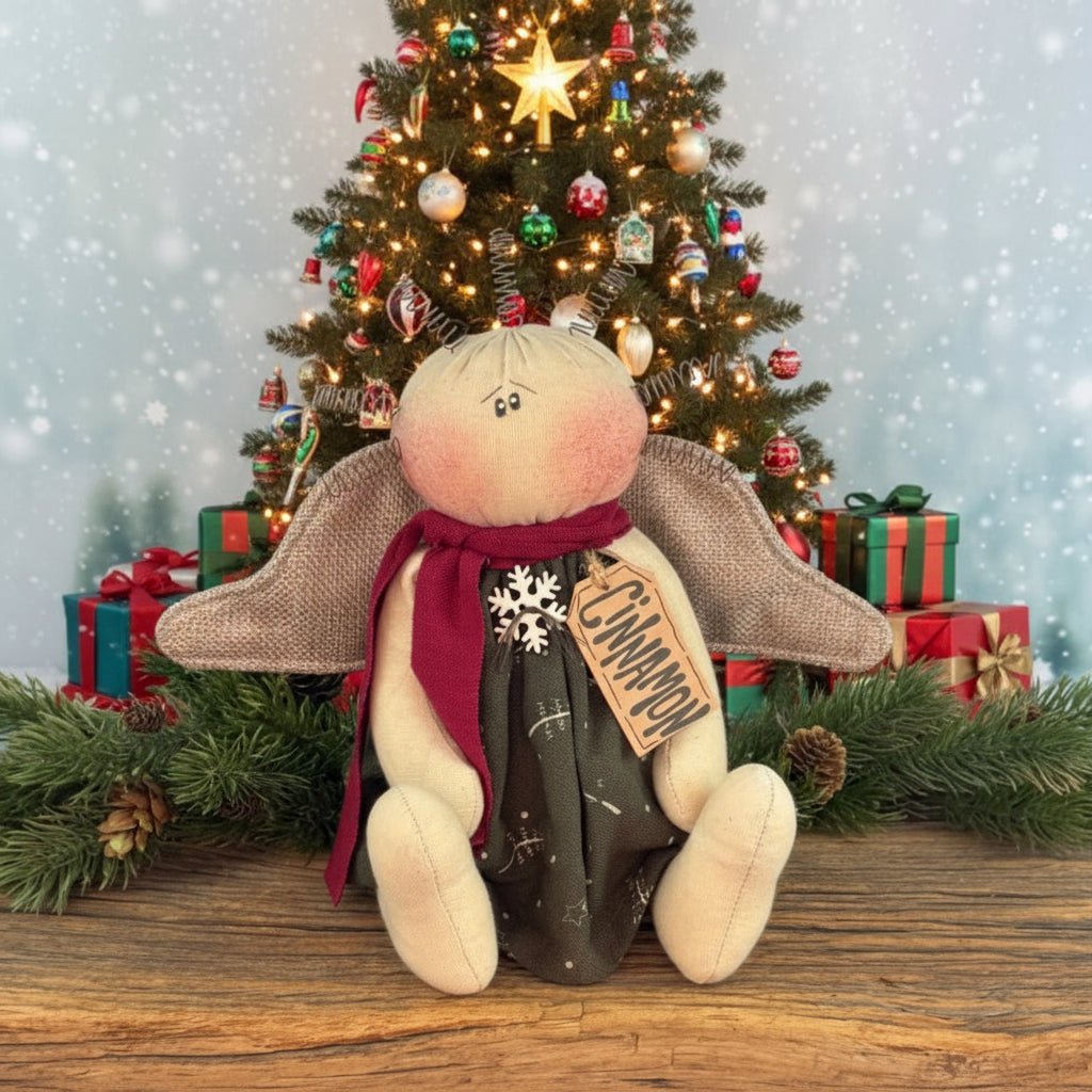 Honey and Me Christmas Cinnamon the Christmas Angel - The Primitive Pineapple Collection