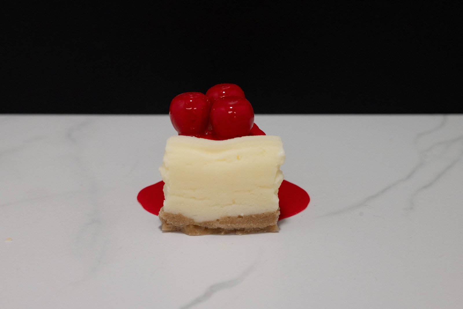 Farmhouse Handcrafted USA Faux Cherry Cheesecake Slice - The Primitive Pineapple Collection