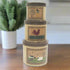 Primitive Farmhouse Crow with Pineapple 3 pc Nesting Boxes - The Primitive Pineapple Collection