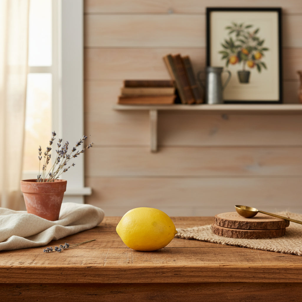 Primitive Farmhouse 3in Life Like Lemon Bowl Filler - The Primitive Pineapple Collection