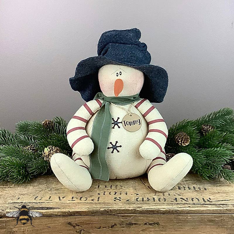Honey and Me Christmas Tommy 25th Anniversary Limited Edition Snowman - The Primitive Pineapple Collection